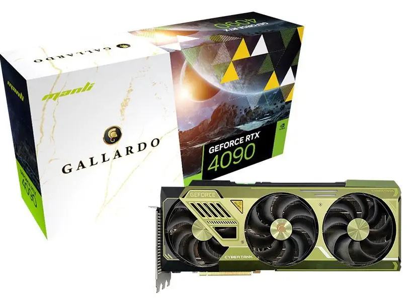Manli GeForce RTX 4090 Gallardo, 24 GB GDDR6X, nova zapakirana