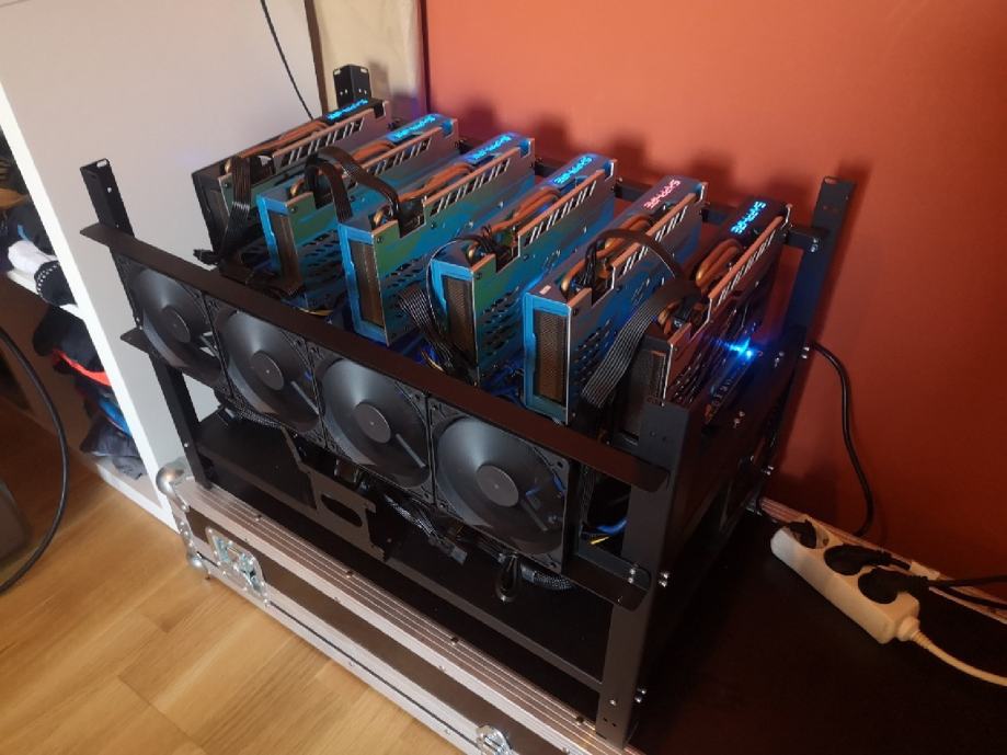 Mining rig 6 x RX 580 8GB SAPPHIRE NITRO + (185 mh/s)