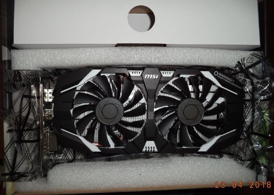 MSI GeForce GTX 1060 6GT OC 6GB GDDR5 192-bit DX12 PCI-E