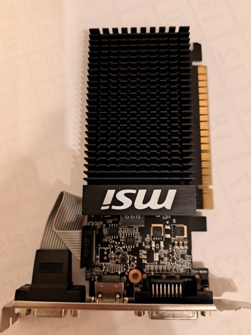 MSI nVidia GeForce GT710, 1 GB DDR3, pasivni hladnjak