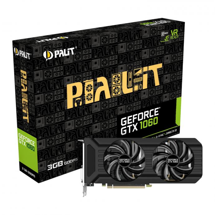 Palit GeForce GTX 1060 3GB Dual fan GDDR5