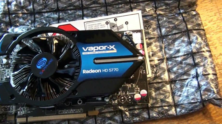 Sapphire Vapor-X AMD Radeon HD 5770 1GB GDDR5 128-Bit PCIe x16 Tarjeta de vídeo GPU