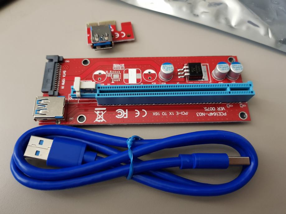 Riser 007s pci-e mining rig