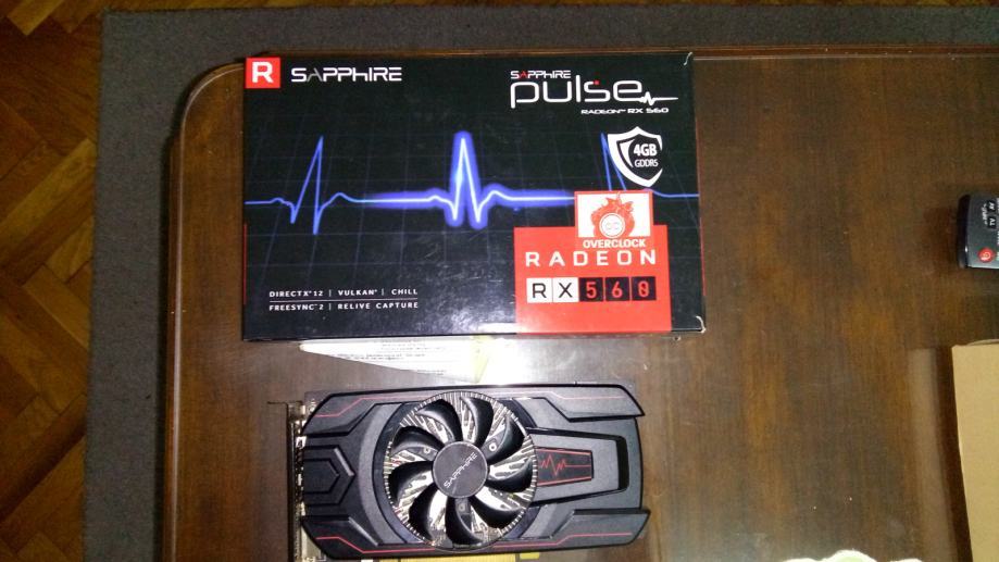 Placa de Video SAPPHIRE Pulse Radeon RX 560 4GB 128Bits GDDR5, 11267-00