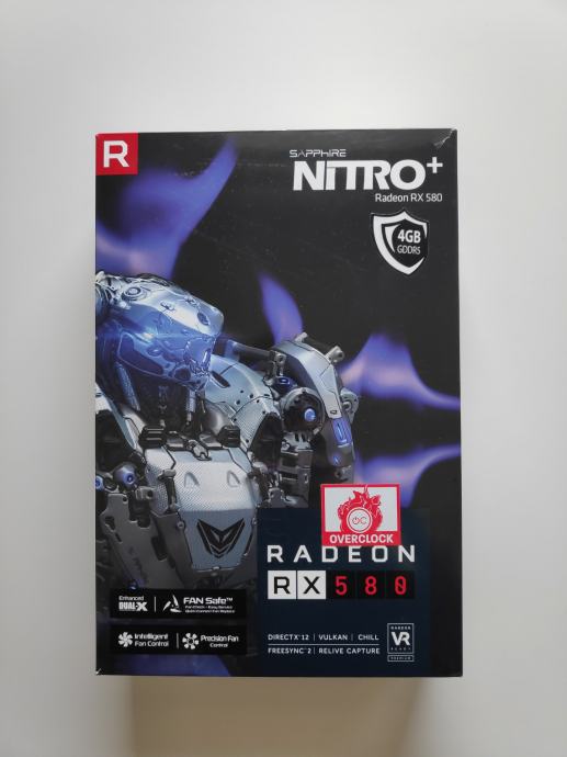 Sapphire Radeon RX 580 Nitro+ 4GB GDDR5