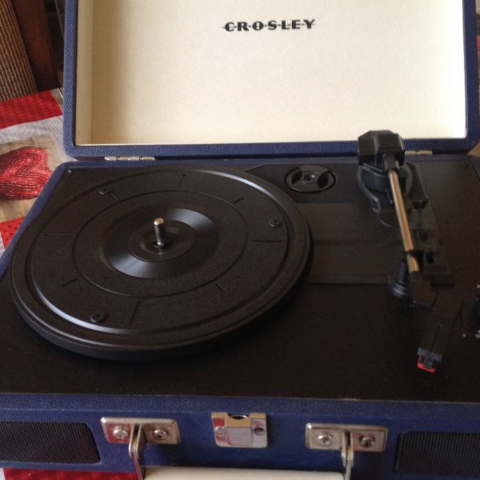 Crosley Turntable CR8005A-BK Suitcase Stereo Portable Record Player In Black 710244243216 - Foto 5