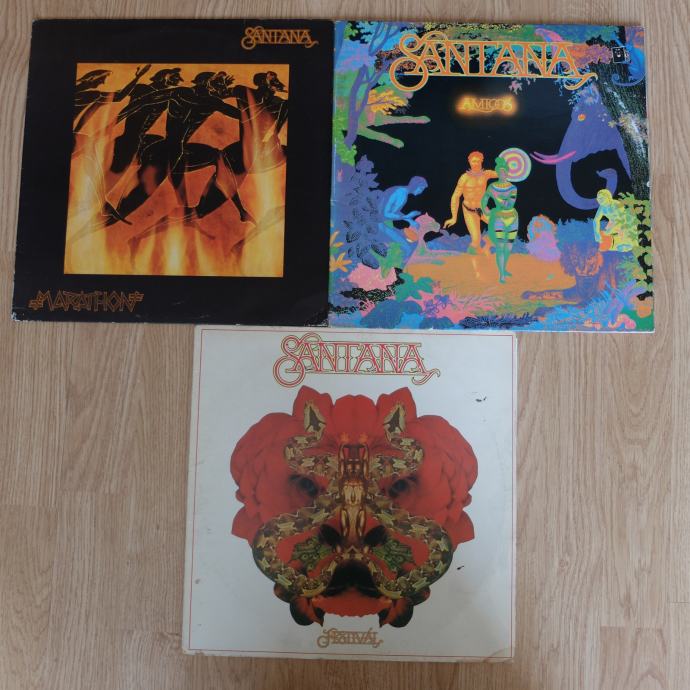 3 gramofonske ploče, Santana, za 100 Kn