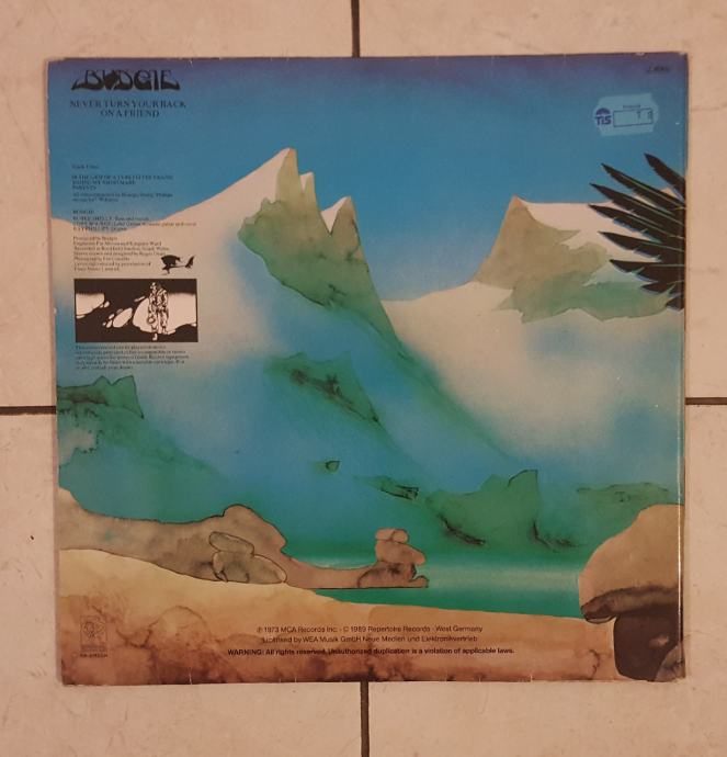 BUDGIE - Never Turn Your Back On A Friend