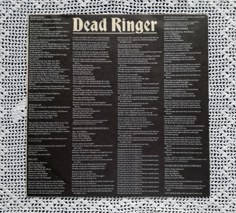 LP • Meat Loaf Dead Ringer