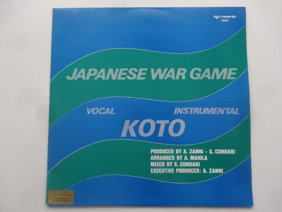 Maxi singl - Koto - Japanese War Game (12")