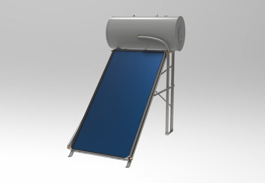 Termosifonski kompaktni solarni kolektor s bojlerom 150L za ravni krov