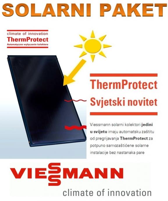VIESSMANN Solarni set Vitosol 100-FM, tip SV1F 300lit za kosi krov
