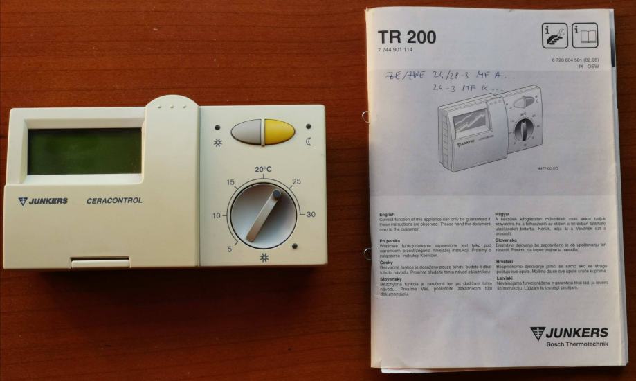 Termostat Junkers TR200 (ispravan)