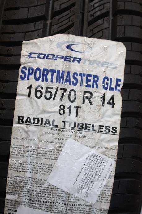 Gume Cooper Sportmaster 165/70 R14