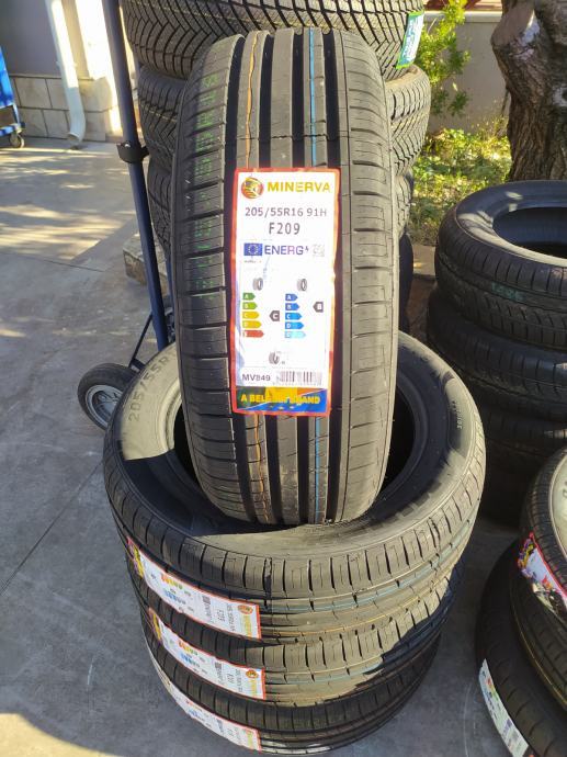 Gume Minerva 205/55/16 ljetna 6+ kom.