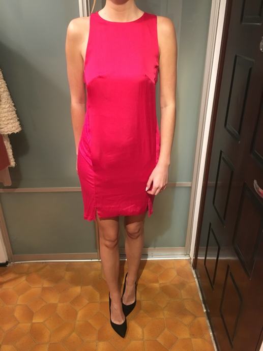 H&M roza svečana haljina, S