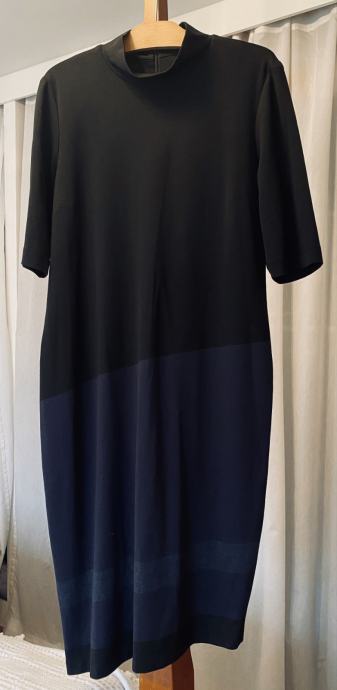 Haljina XL asimetrična crna /ljubičasta/plava midi NOVO za sve prilike