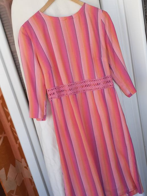 NOVA pink prugasta haljina M/40