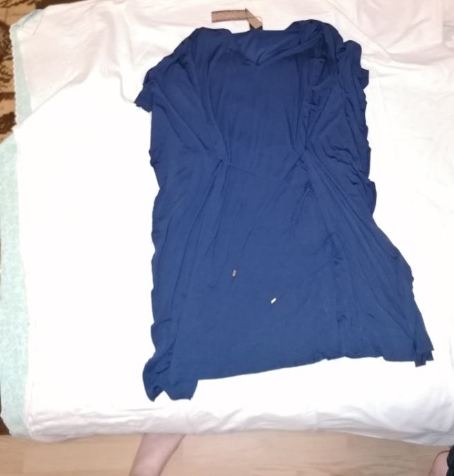 Plava haljina, lagani materijal, Ad twenty, veličina s/m.