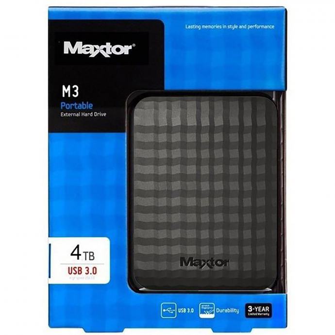 Eksterni tvrdi disk 4TB MAXTOR M3 Portable 2.5" USB 3.0 STSHX-M401TCBM