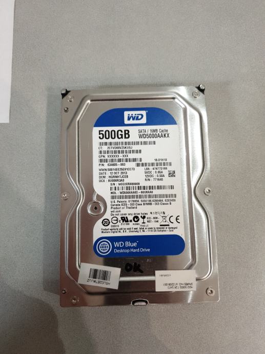 hard disk wd 500Gb 7200rpm 3.5 inča