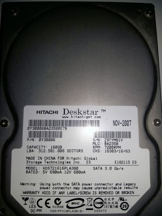 Hitachi Deskstar 160GB