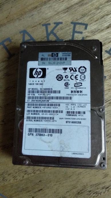 HP HDD 2,5" 150 GB #POVOLJNO#