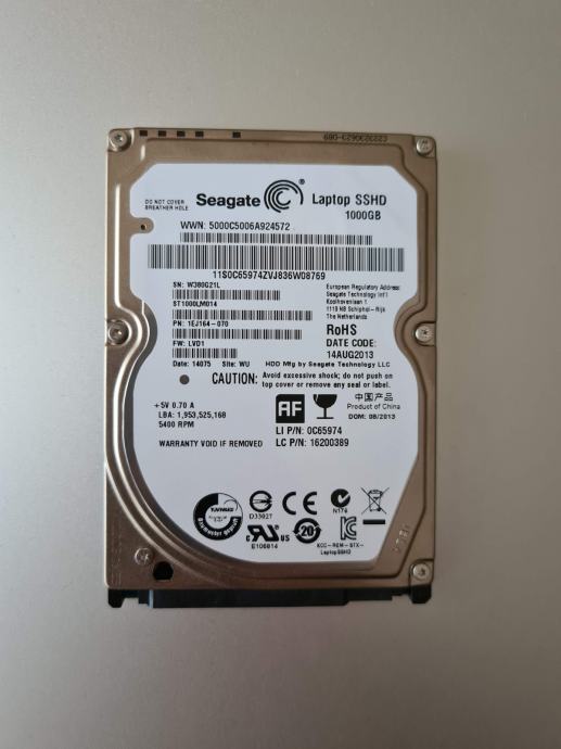 Seagate Laptop SSHD 1000GB SATAIII 2.5"