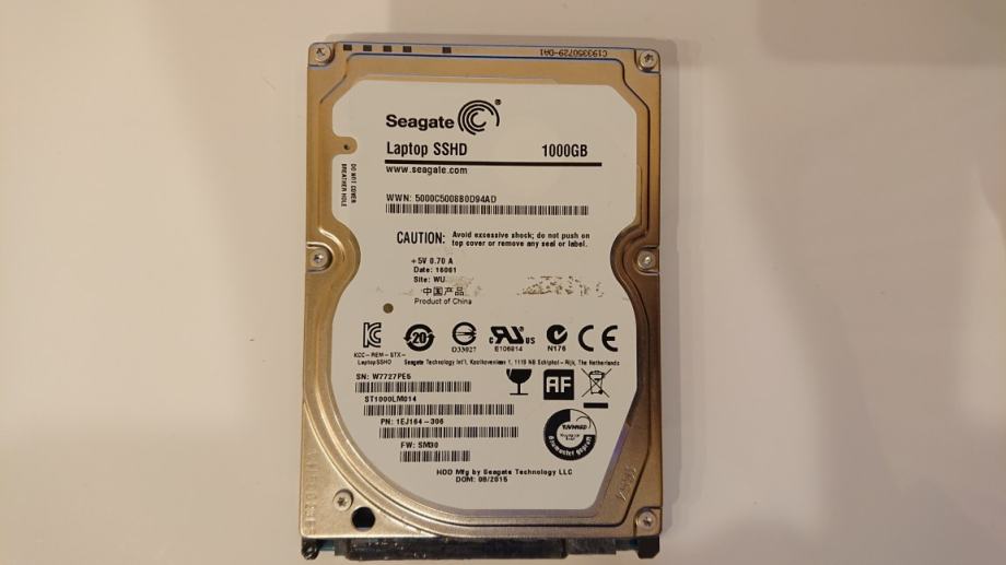 Seagate SSHD 1TB + 8GB MLC NAND, 2.5"