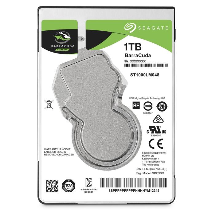 Tvrdi disk 1 TB, SEAGATE BarraCuda ST1000LM048 2.5” | Novo | R1 račun