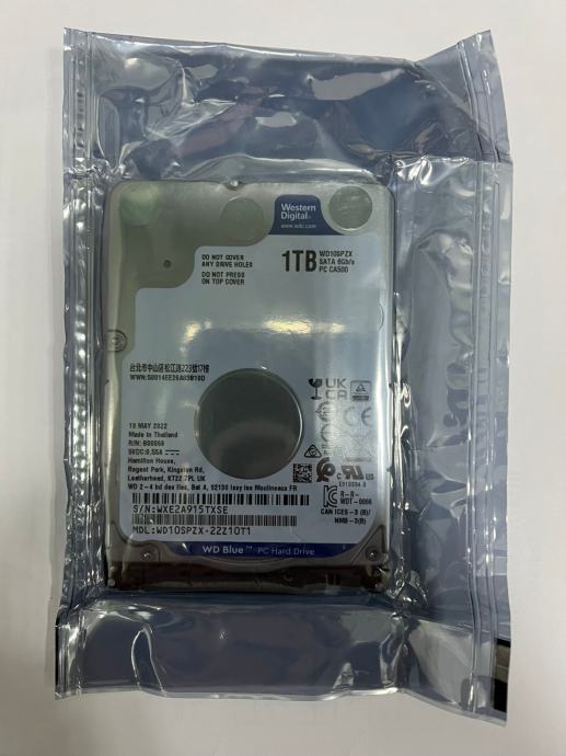 Tvrdi Disk WD Blue™ 1TB WD10SPZX 2,5 NOVO R1
