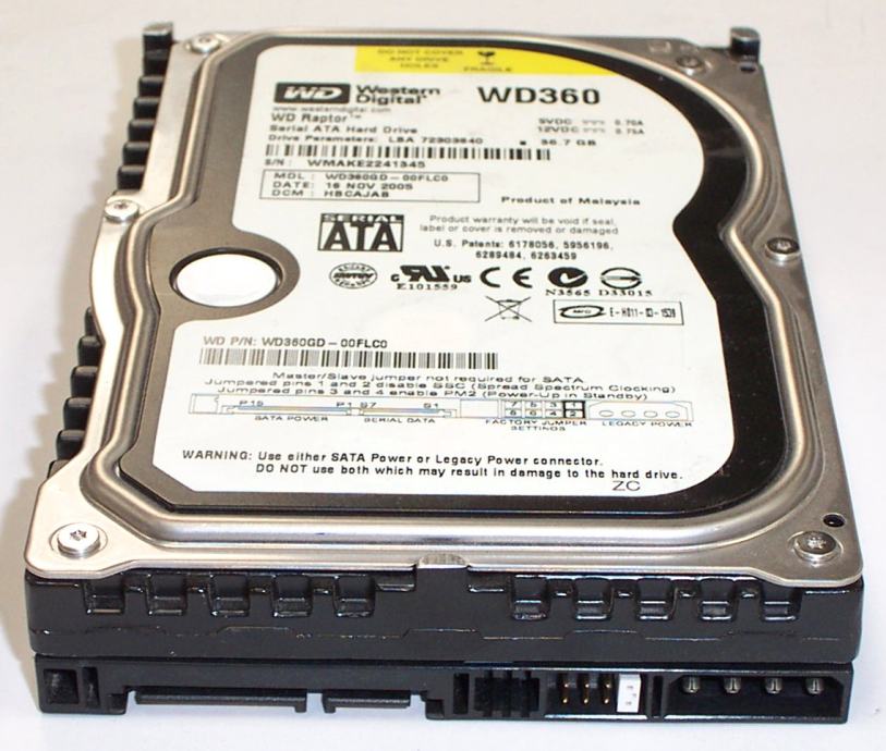 WD Raptor 36Gb 10000rpm SATA