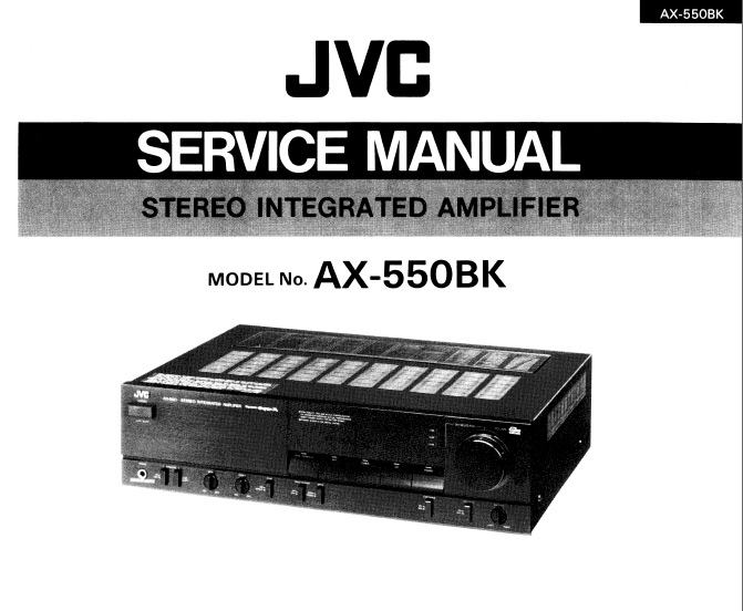 JVC AX-550BK Sevice Manual