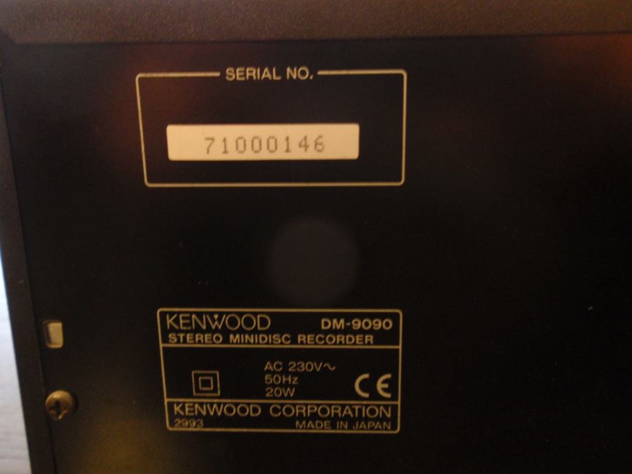KENWOOD MINIDISC RECORDER DM9090