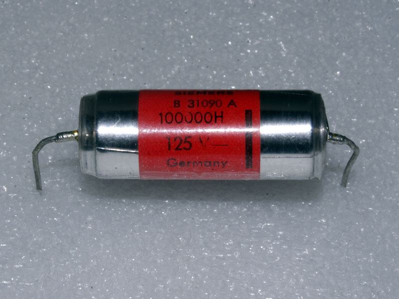 Kondenzator stiroflex, 100 nF/ 125 VDC, jedan par, Siemens