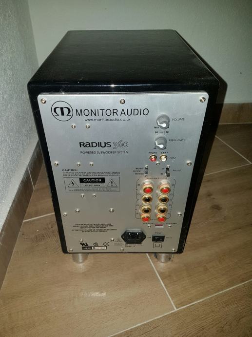 Prodajem subwoofer monitor audio radius r360