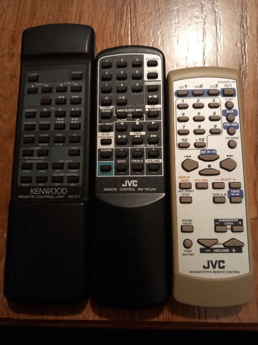 Kenwood i JVC daljinski upravljači