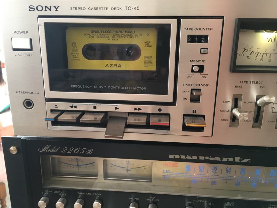 Sony TCK5 vintage stereo cassette deck