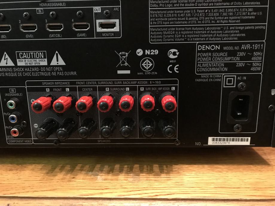 Denon AVR1911 HDMI