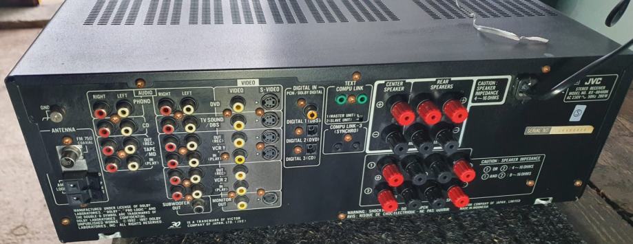 JVC AUDIO/VIDEO CONTROL RECEIVER RX-884R