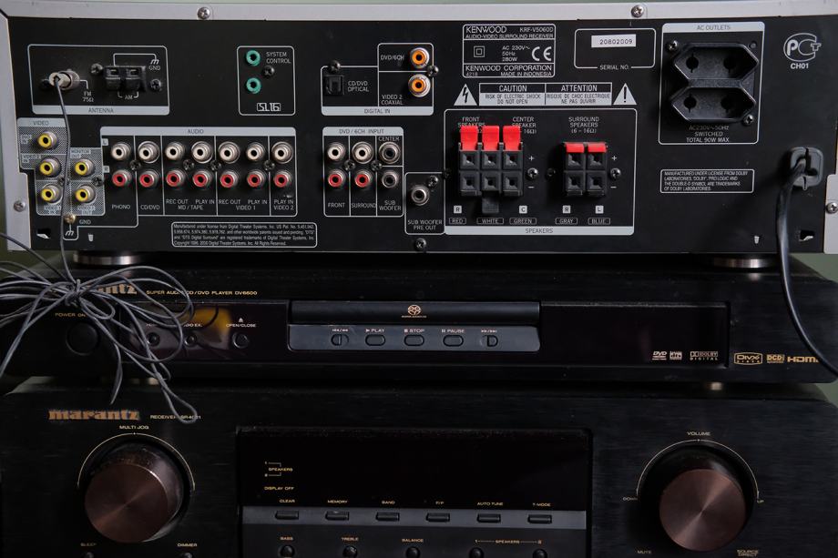 Kenwood audiovideo surround Receiver KRFV5060D 6 Channel Input