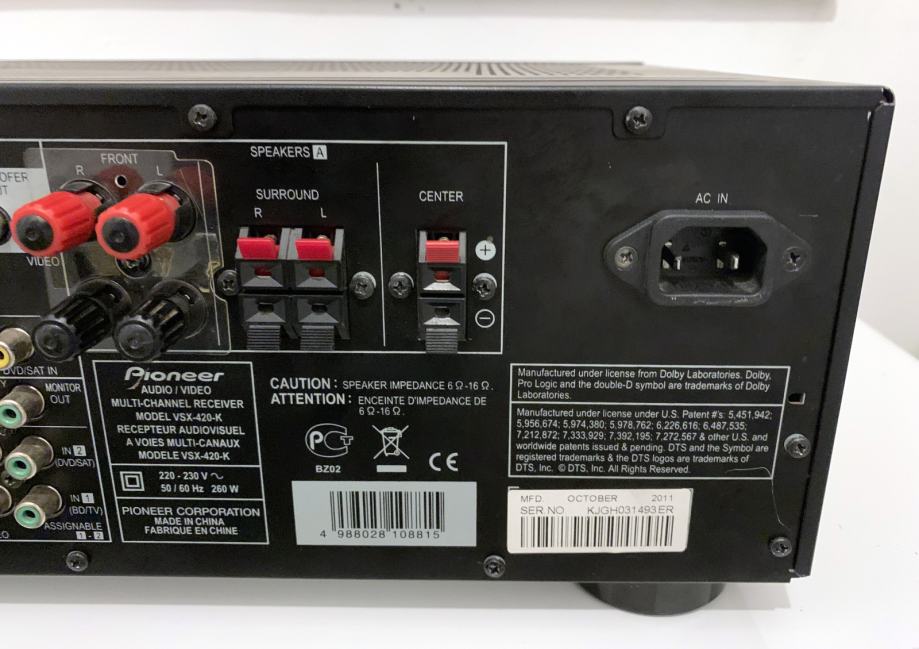 Pioneer VSX-420-K AV receiver
