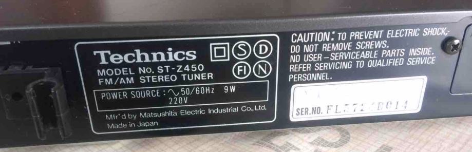 Tuner Technics ST-Z45L révisé par un professionnel Tuner Technics ST-Z45L révisé par un professionnel