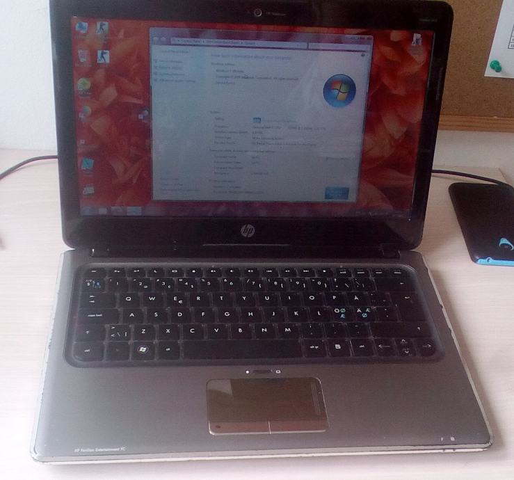 HP DM3 laptop, 4GB DDR3, 13,3", 120GB SSD, Geforce 105m, nova baterija