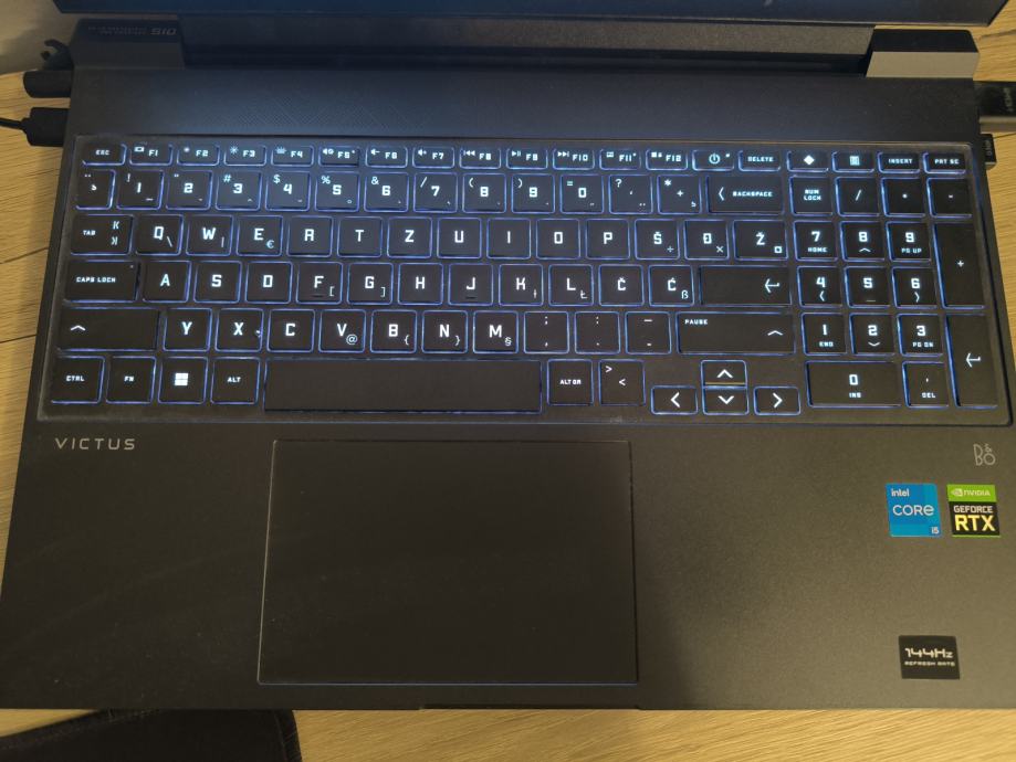 HP Victus 15 - gaming laptop i5 - 12.gen, 144 Hz, 16 GB RAM, RTX 3050