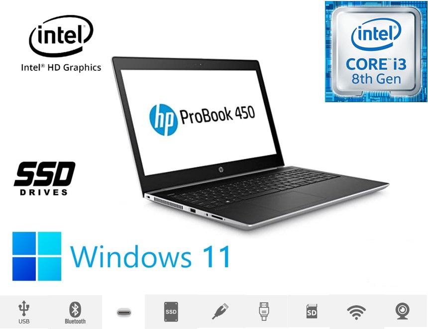 ProBook 450 G5 i3-8130/8GB RAM/256GB SSD/15.6 FHD/Win11 - 50% AKCIJA!