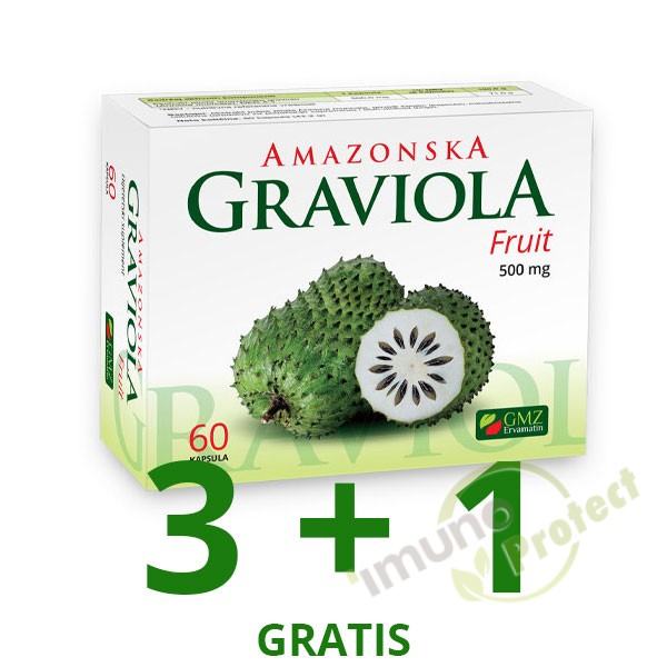Amazonska GRAVIOLA , 500 mg, 60 kapsula - AKCIJA