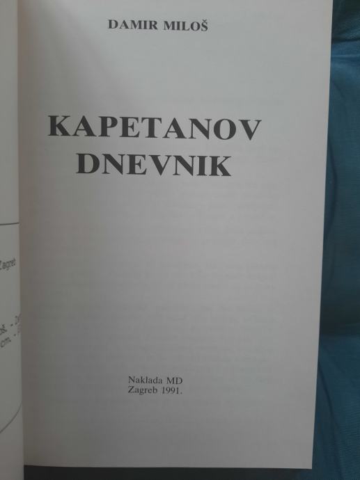 Damir Miloš KAPETANOV DNEVNIK