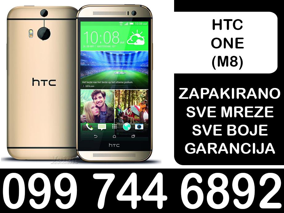 HTC ONE M8| GOLD| SVE MREZE| GARANCIJA 2 GOD| ZAPAKIRAN| ZAGREB