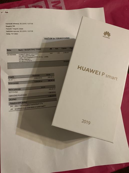 HUAWEI P SMART 2019 Black DS, Novo, Zapakirano, Racun, Garancija 24mj